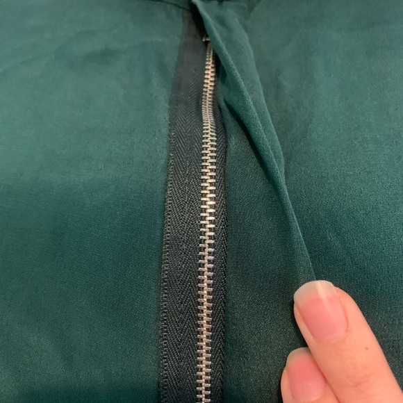 3.1 Phillip Lim Green Wrap Dress Embellished Neck - Picture 4 of 8